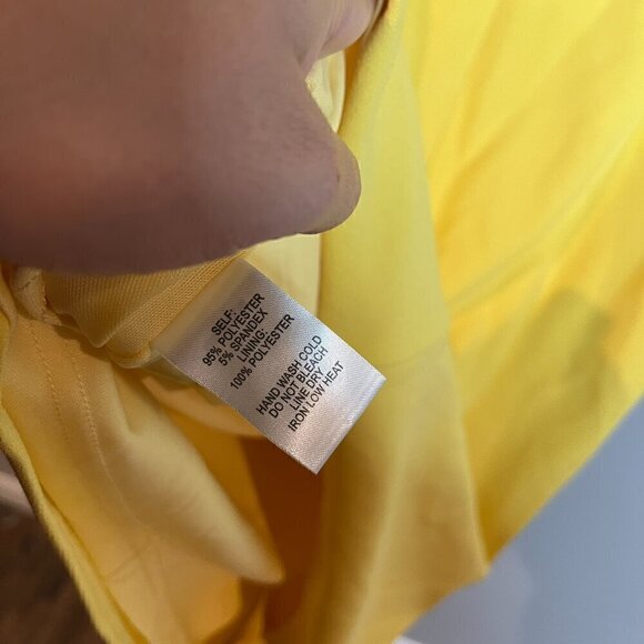 Lulu's yellow lacy open back dress - Picture 7 of 7